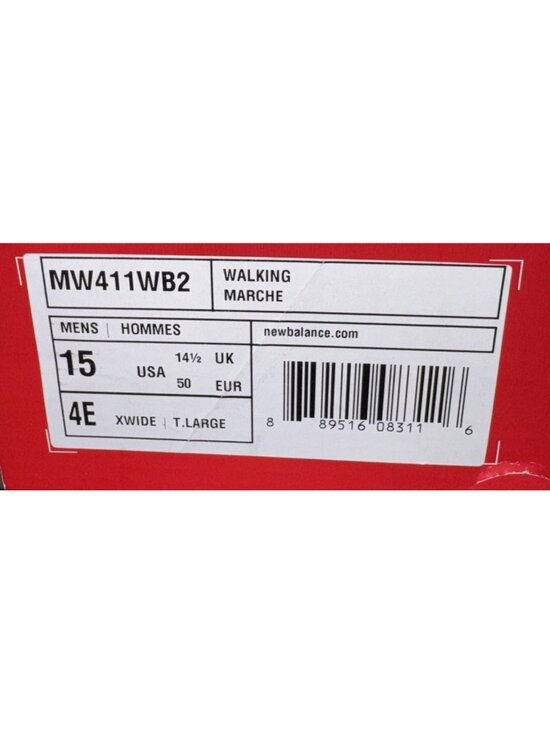 New Balance 411v2 Mens Athletic Walking Shoes Size 15 4E WIDE White Blue main image 2